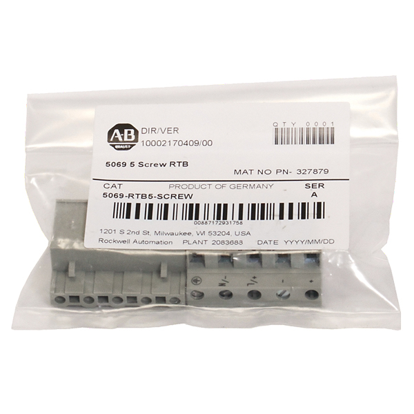 5069-RTB5-SCREW New Allen Bradley 5069 5 pin Screw Removable Terminal Block